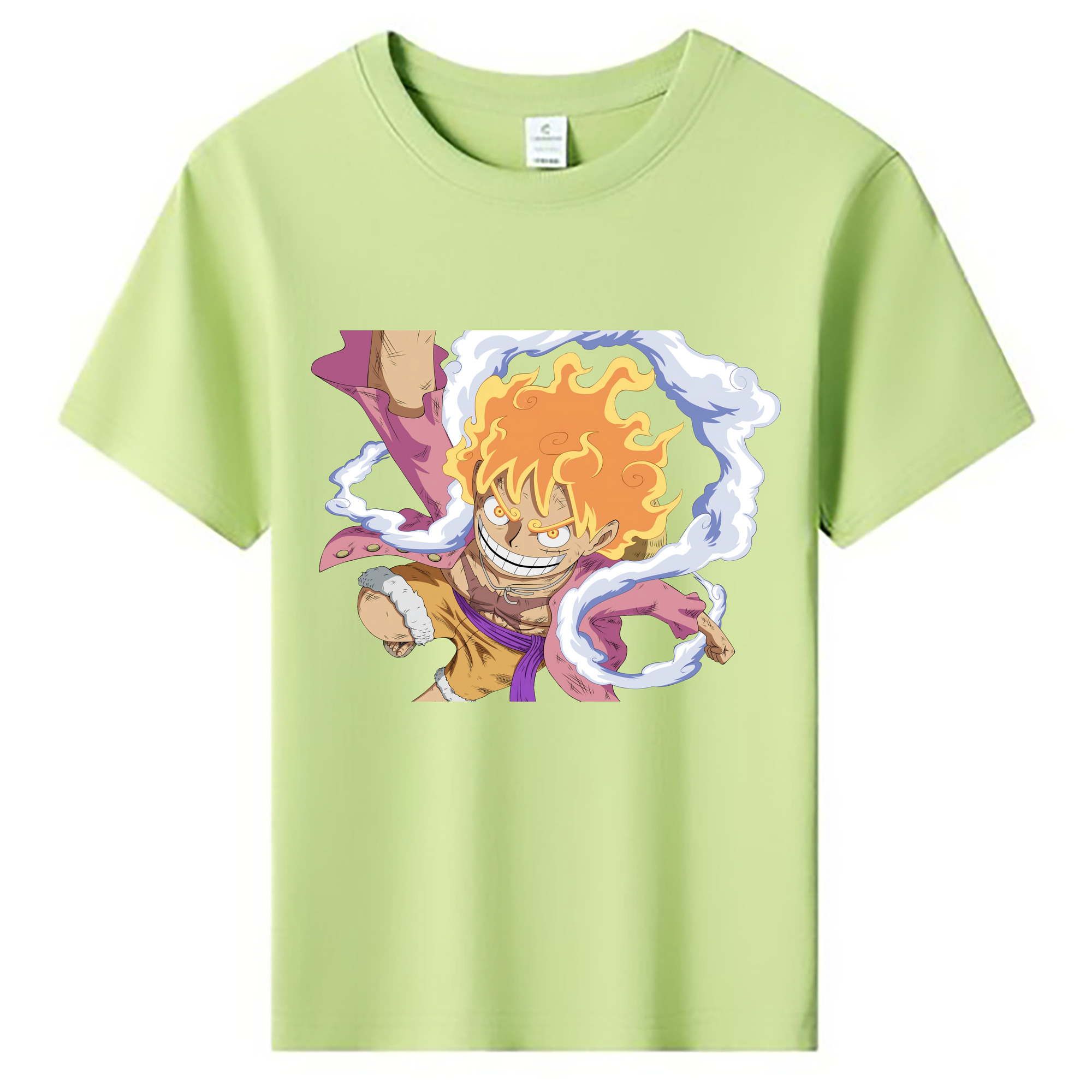 ワンピース モンキー・D・ルフィ ONE PIECE Monkey D. Luffy 綿100％キッズTシャツ（フロントプリント）